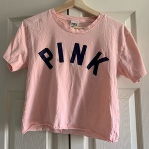 PINK Victoria’s Secret Pink Cropped Tee sz XS